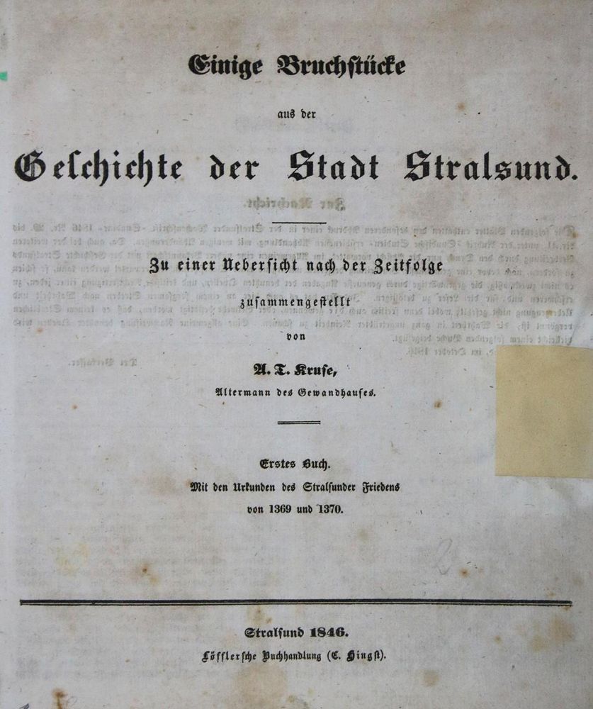 Große Abbildung Nr.1: 135-2127 Kruse,A.T.: (Deutschland, Stralsund)