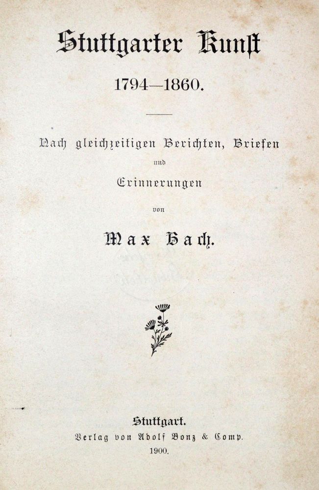 Große Abbildung Nr.1: 135-2128 Bach,M.: (Deutschland, Stuttgart)