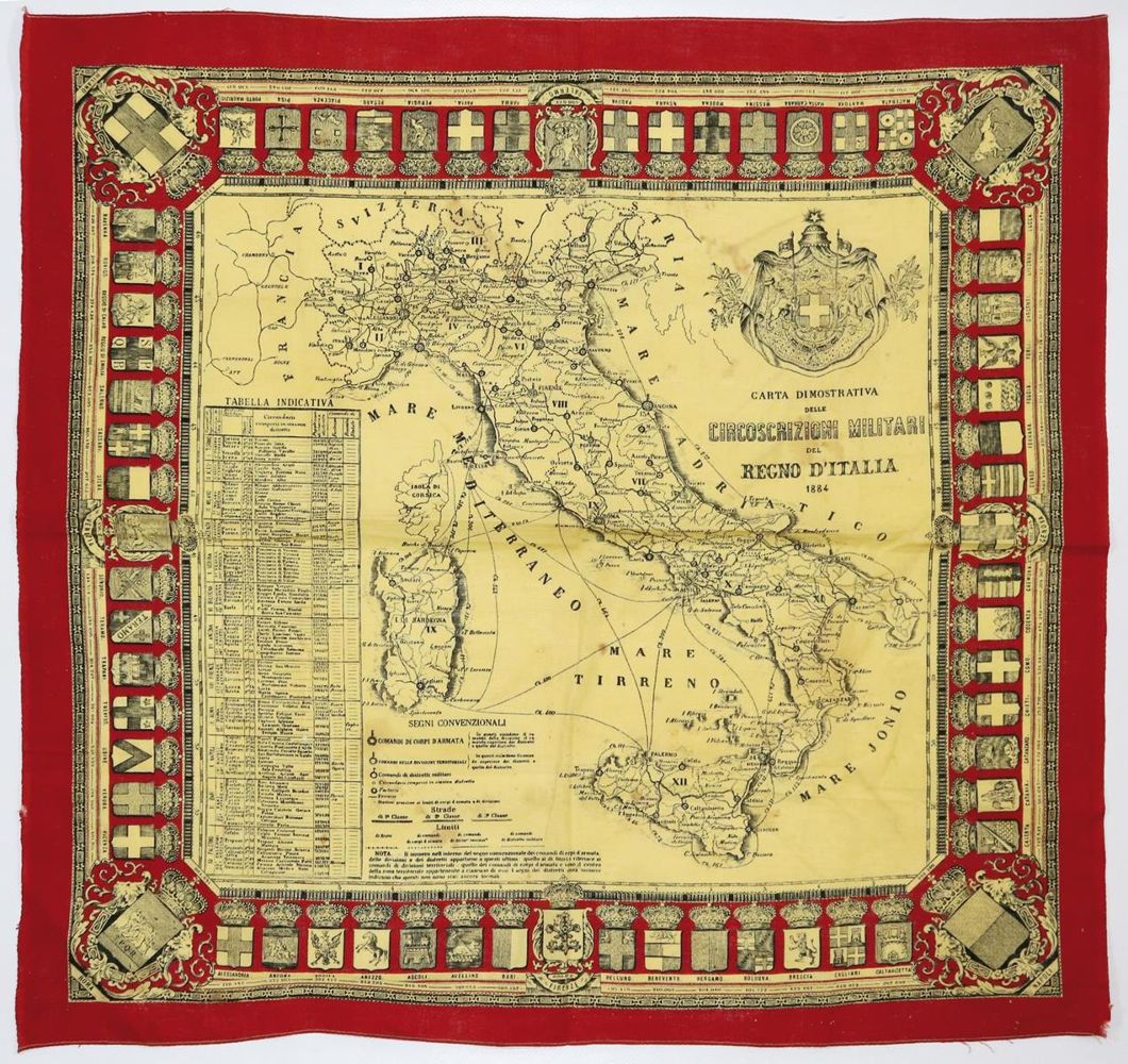 Große Abbildung Nr.1: 135-2139 Carte de Italie.: (Ausland, Italien)