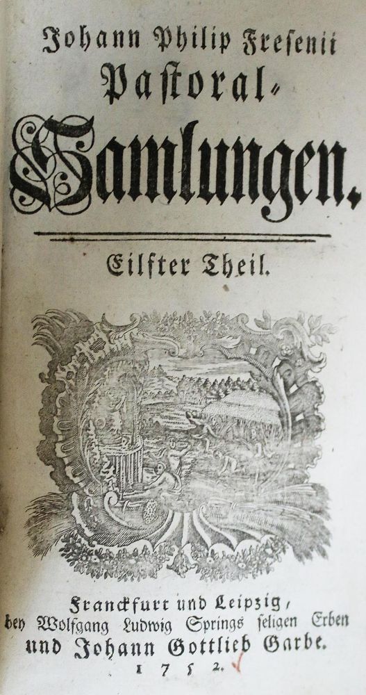 Große Abbildung Nr.1: 135-214 Fresenius,J.P.: (Alte Drucke, Handschriften und Theologie)