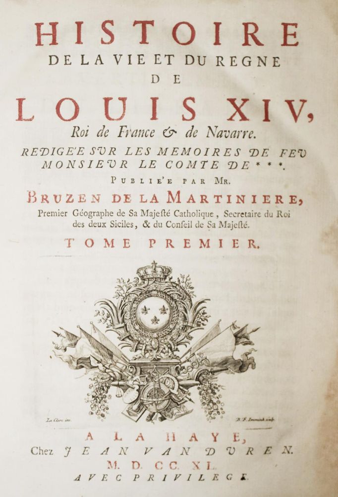 Große Abbildung Nr.1: 135-2154 Bruzen de La Martiniere,(A.A.).: (Frankreich, Ludwig XIV.)