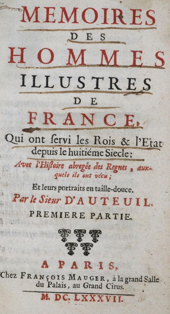 Große Abbildung Nr.1: 135-2161 Auteuil,(C.de Combault).: (Frankreich, Portrait)