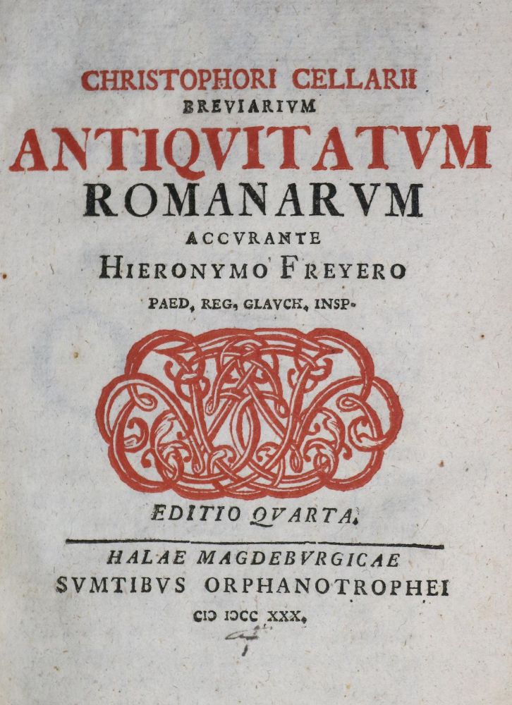 Große Abbildung Nr.1: 135-2182 Cellarius,C.: (Italien, Rom)
