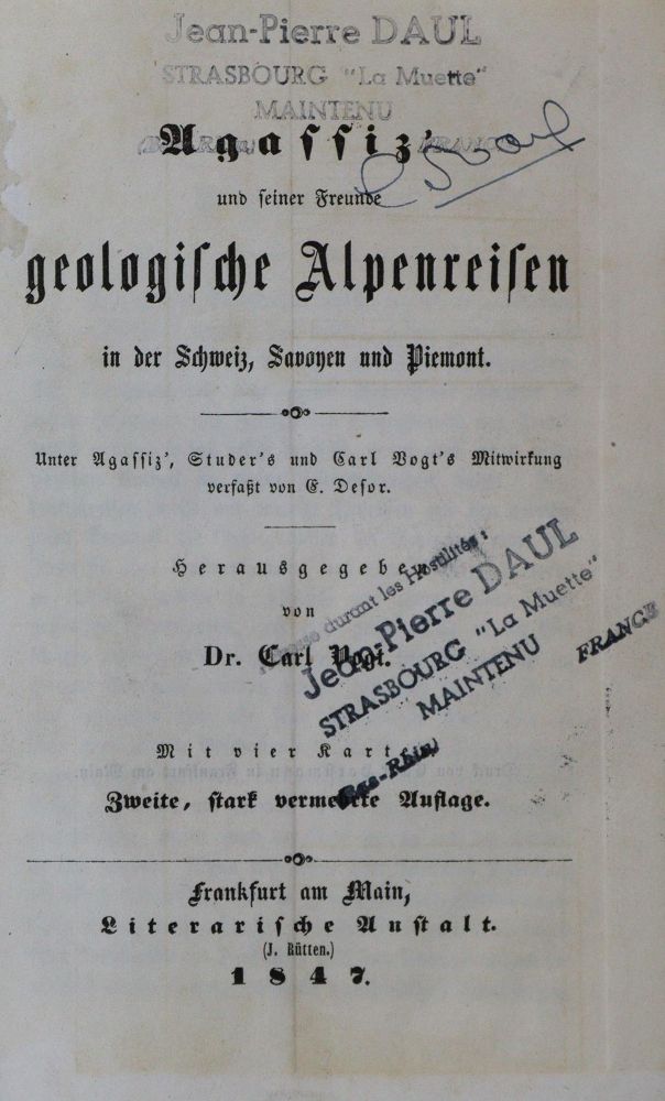 Große Abbildung Nr.2: 135-2242 Desor,E.: (Verschiedene Länder - Geschichte, Alpen und Alpinismus)