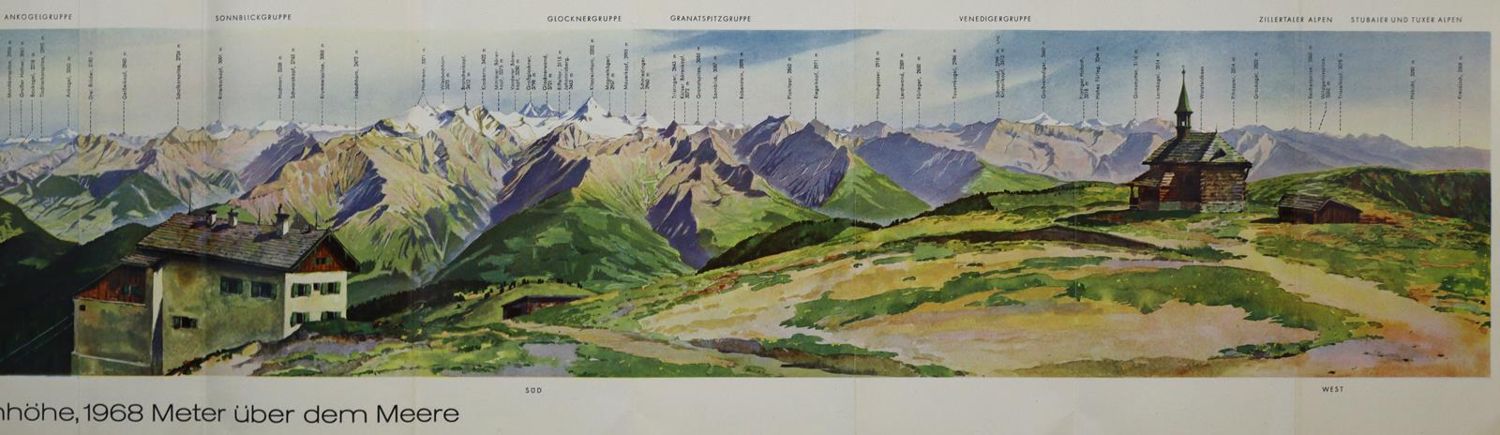 Große Abbildung Nr.4: 135-2244 Panoramen.: (Verschiedene Länder - Geschichte, Alpen und Alpinismus)