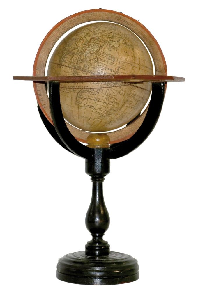 Große Abbildung Nr.1: 135-2249 Erdglobus.: (Verschiedene Länder - Geschichte, Atlanten, Globen)
