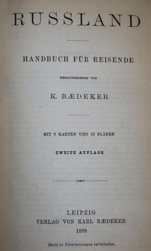 Große Abbildung Nr.2: 135-2269 Russland.: (Verschiedene Länder - Geschichte, Baedeker)