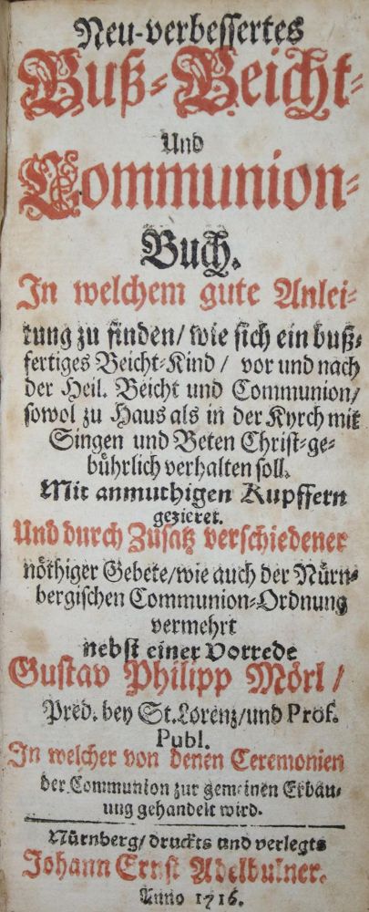 Große Abbildung Nr.1: 135-228 Mörl,G.P.: (Gebetbücher)