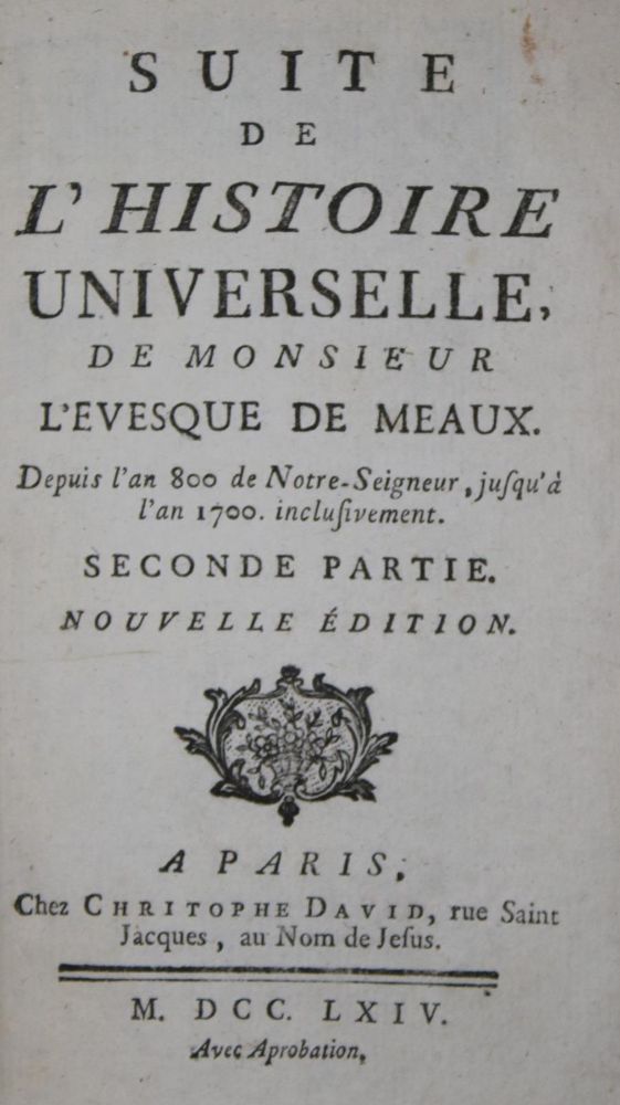Große Abbildung Nr.1: 135-2280 Bossuet,J.B.: (Verschiedene Länder - Geschichte)