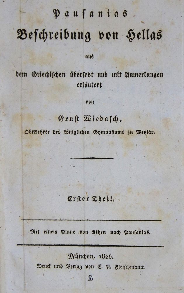 Große Abbildung Nr.2: 135-2298 Pausanias.: (Verschiedene Länder - Geschichte, Griechenland)