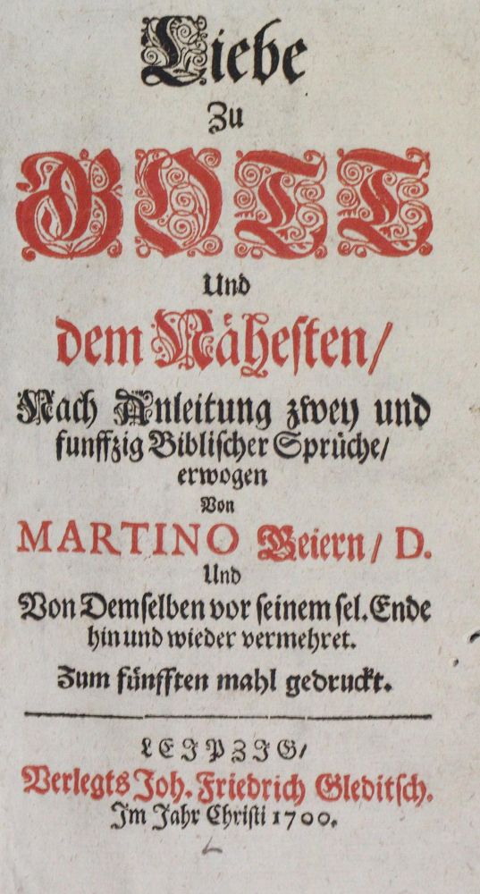 Große Abbildung Nr.1: 135-231 Geier,M.: (Alte Drucke, Handschriften und Theologie)