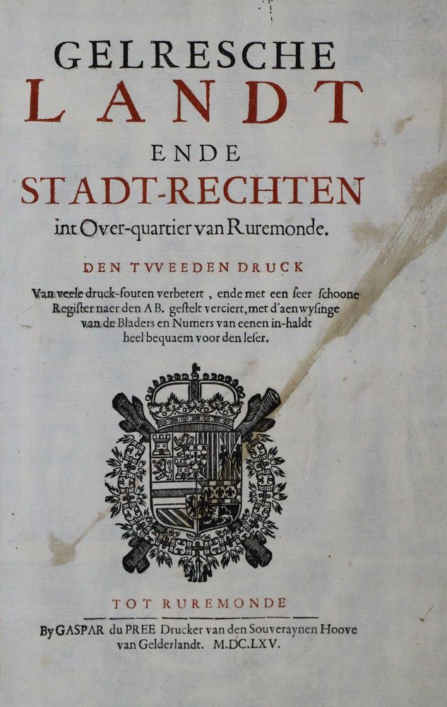 Große Abbildung Nr.1: 135-233 Gelresche Landt: (Alte Drucke, Handschriften und Theologie)