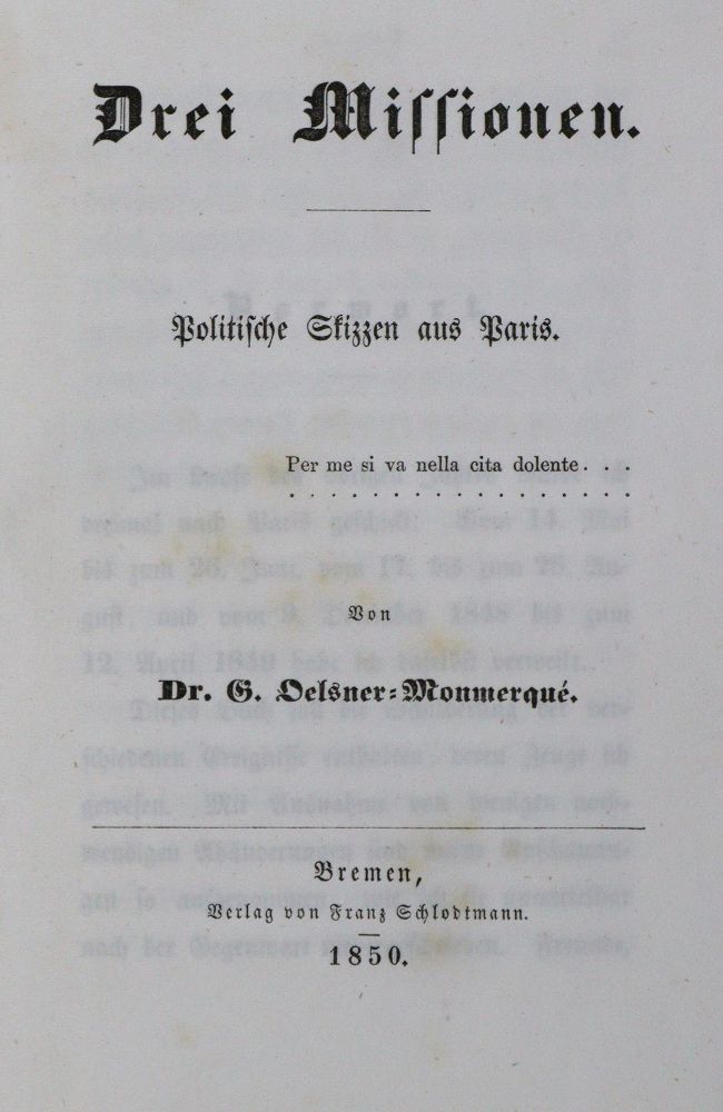 Große Abbildung Nr.1: 135-2343 Oelsner-Monmerque, G.,: (Verschiedene Länder - Geschichte, Revolution 1848/49 - Vormärz - Politik)