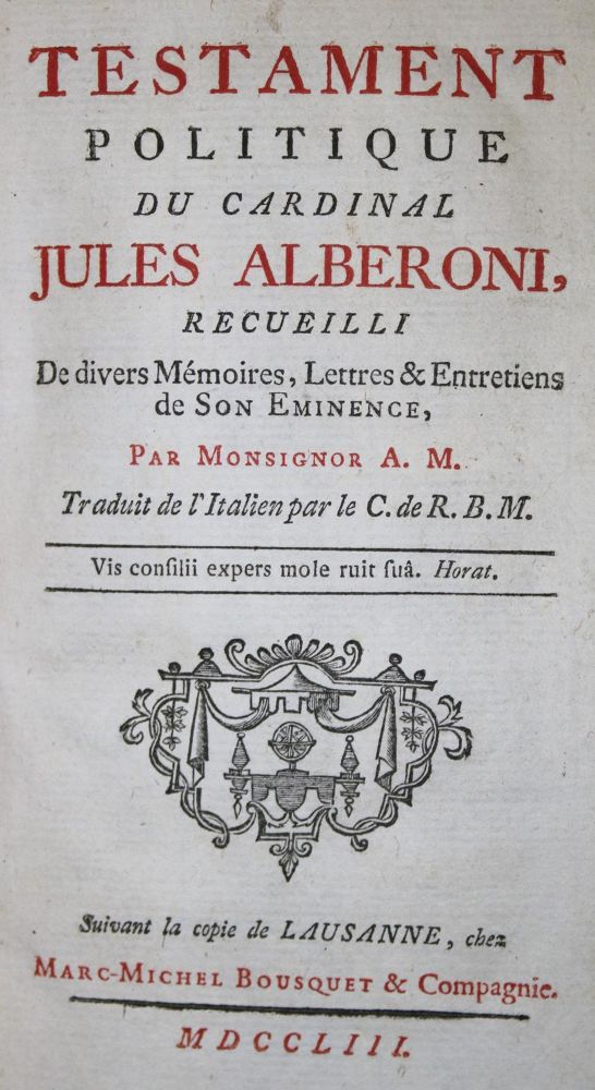 Große Abbildung Nr.1: 135-2362 Alberoni,J.: (Verschiedene Länder - Geschichte, Spanien)