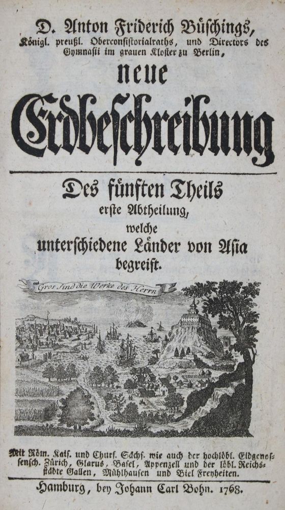 Große Abbildung Nr.1: 135-2373 Büsching,A.F.: (Verschiedene Länder - Geschichte, Türkei)