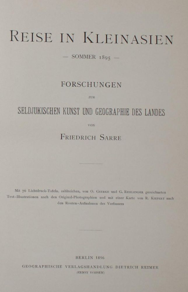 Große Abbildung Nr.1: 135-2375 Sarre,F.: (Verschiedene Länder - Geschichte, Türkei)