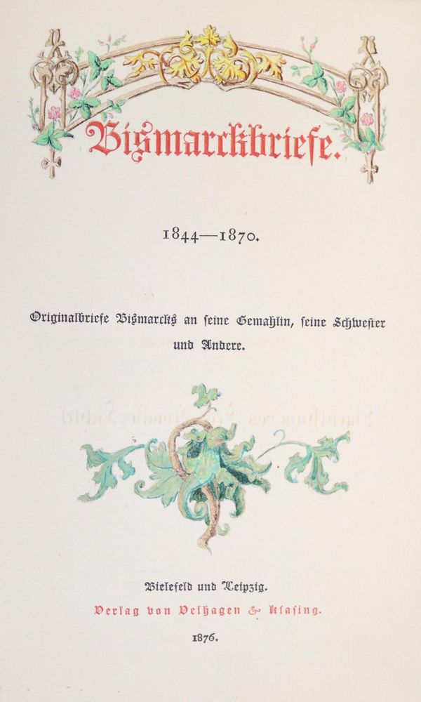 Große Abbildung Nr.1: 135-2382 Bismarck, Marie von,: (Autographen)