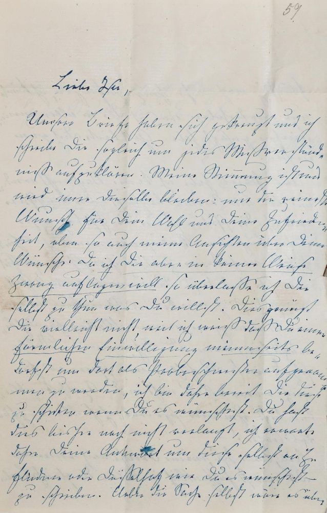 Große Abbildung Nr.1: 135-2383 Bülow, Franziska von,: (Autographen)