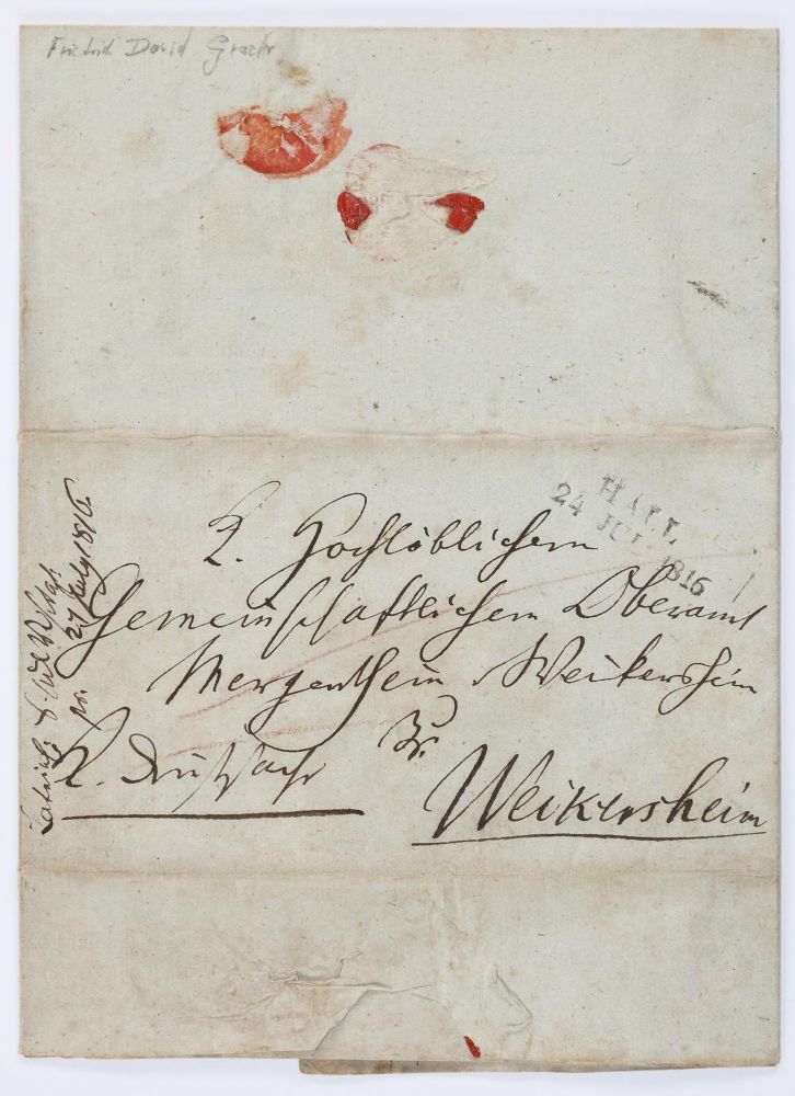 Große Abbildung Nr.1: 135-2386 Gräter, Friedrich David,: (Autographen)
