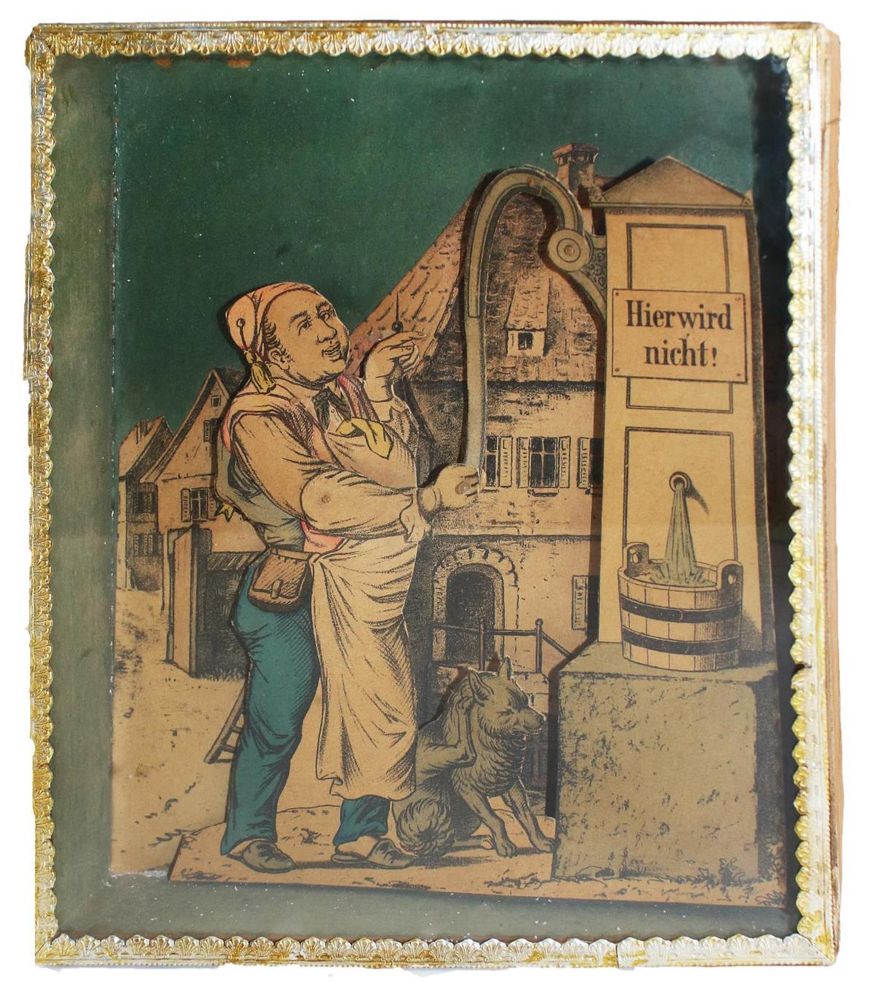 Große Abbildung Nr.2: 135-2423 "Hier wird nicht!" (gepumpt).: (Varia, Gaststätten-Hotellerie)