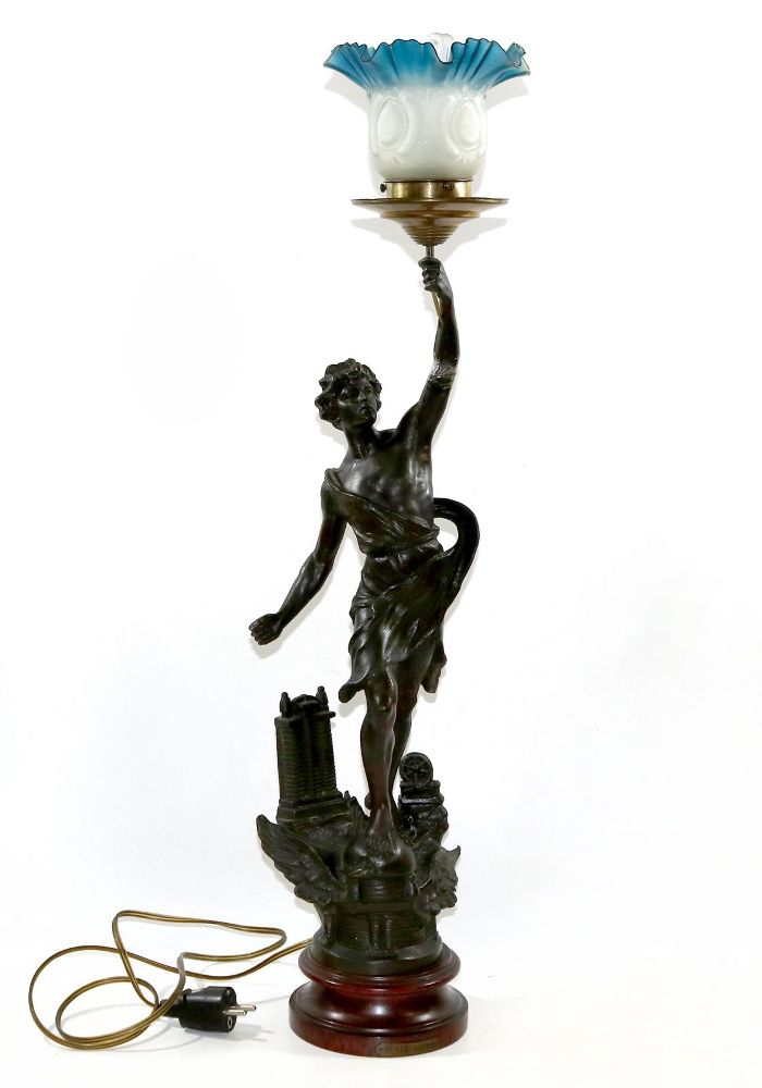Große Abbildung Nr.1: 135-2534 Allegorie auf den Telegrafen.: (Skulpturen - Plastiken)