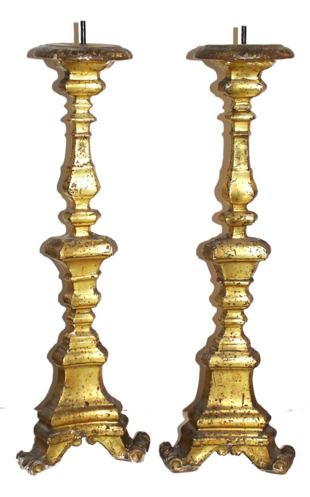 Große Abbildung Nr.1: 135-2561 Altarleuchter.: (Volkskunst, Religiöse Volkskunst)