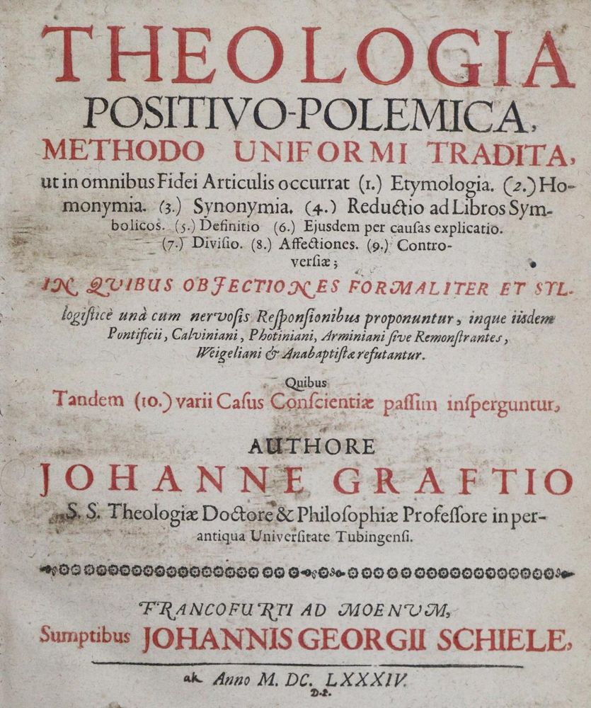 Große Abbildung Nr.1: 135-258 Grafft,J.: (Alte Drucke, Handschriften und Theologie)