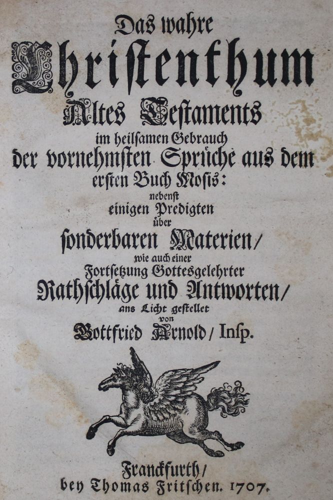 Große Abbildung Nr.1: 135-26 Arnold,G.: (Alte Drucke, Handschriften und Theologie)