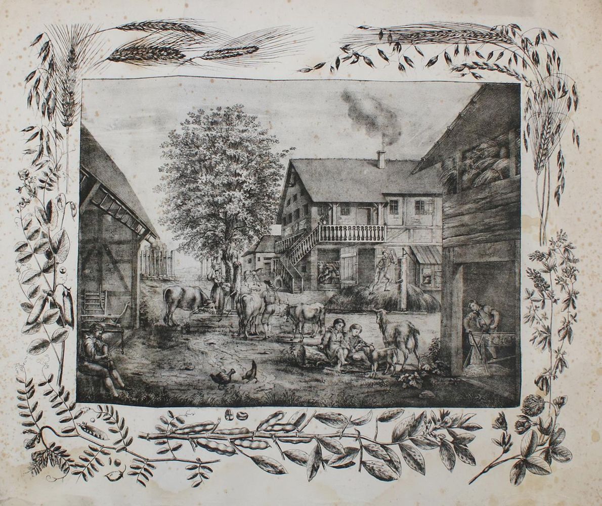Große Abbildung Nr.2: 135-2614 Bauernhof.: (Varia, Anschauungsbilder)