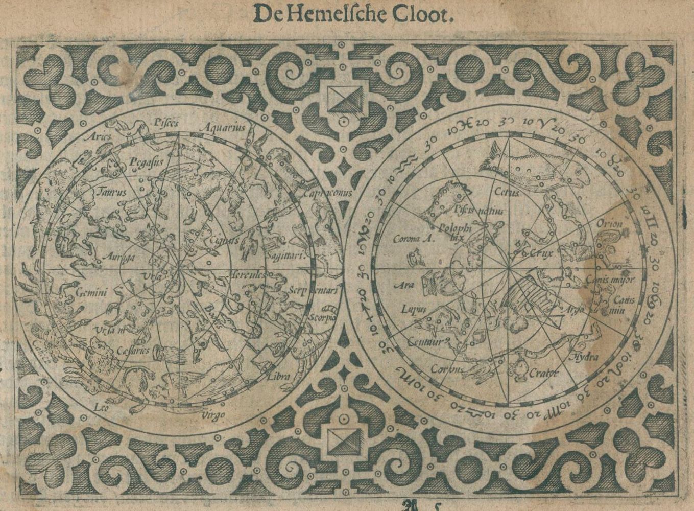 Große Abbildung Nr.1: 135-2620 Himmmelskarte.: (Varia, Astronomie)