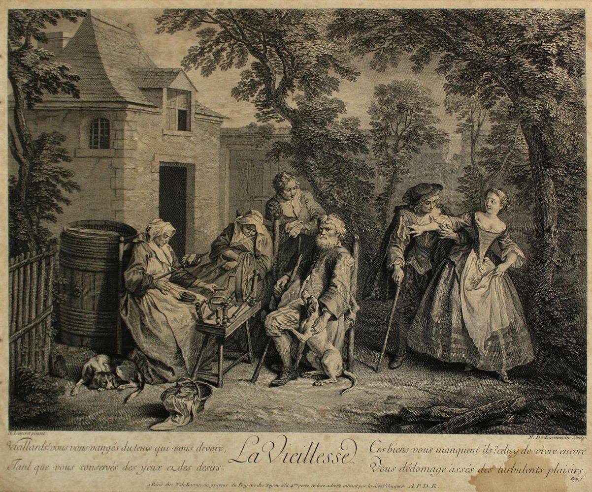 Große Abbildung Nr.1: 135-2676 La Vieillesse.: (Varia, Erotika - Galantes)