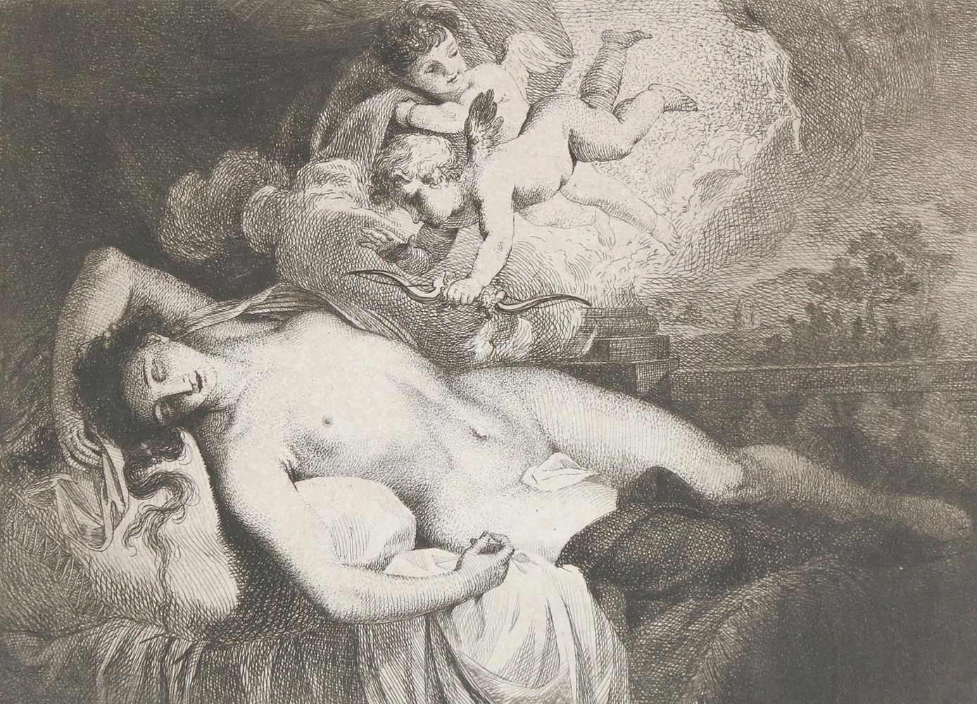 Große Abbildung Nr.1: 135-2686 Schlafende Venus: (Varia, Erotika - Galantes)