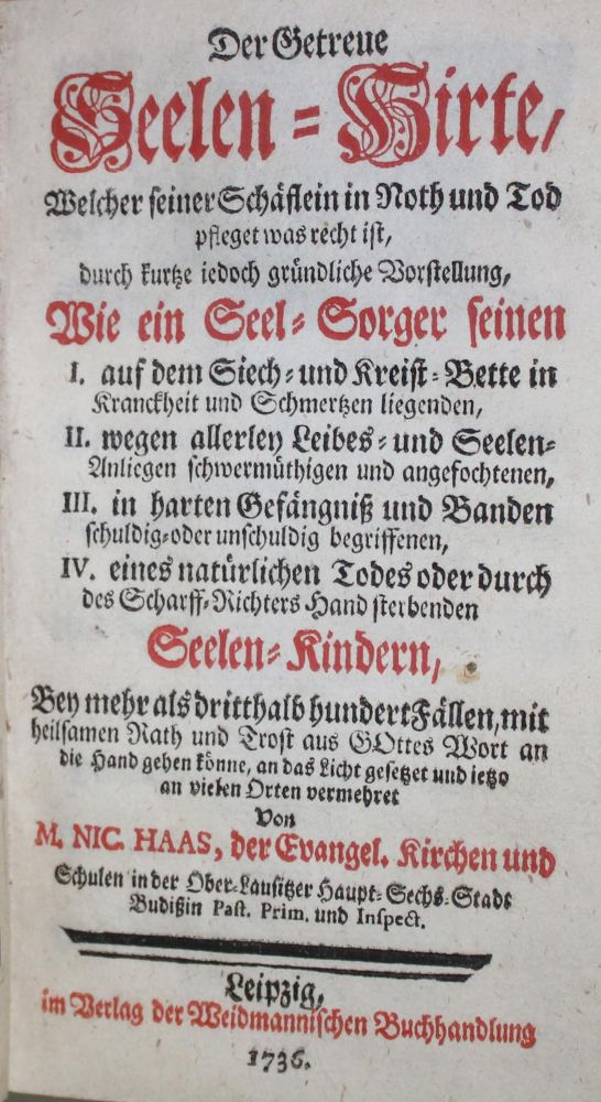 Große Abbildung Nr.1: 135-269 Haas,N.: (Alte Drucke, Handschriften und Theologie)