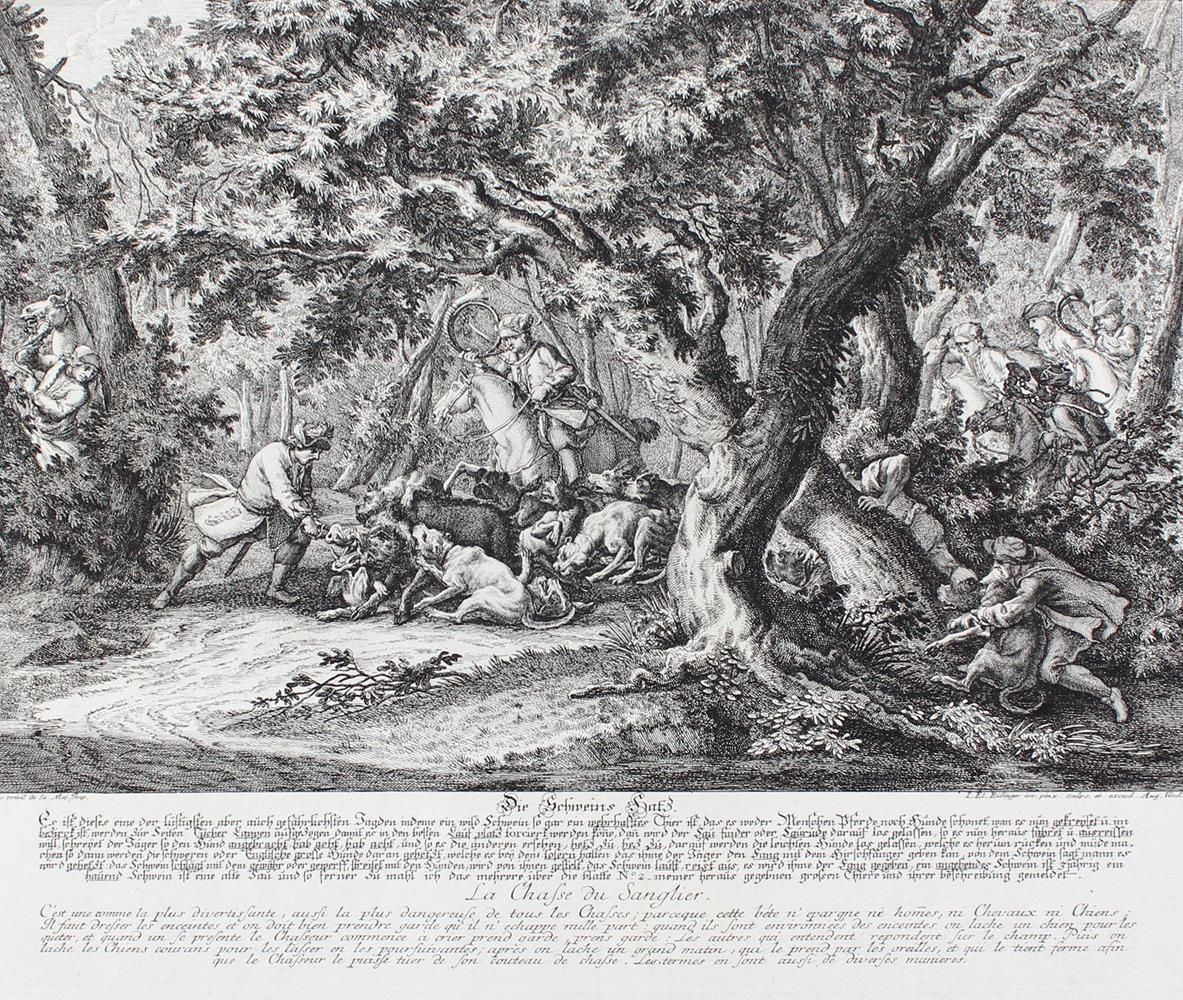 Große Abbildung Nr.2: 135-2707 Jagdkunst.: (Varia, Jagd, Ridinger)