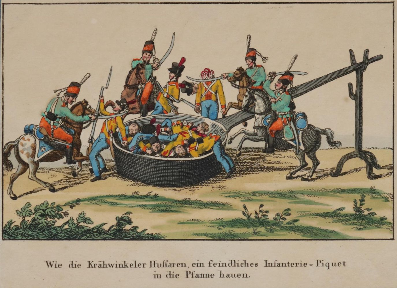 Große Abbildung Nr.3: 135-2716 Krähwinkliaden.: (Varia, Karikatur)