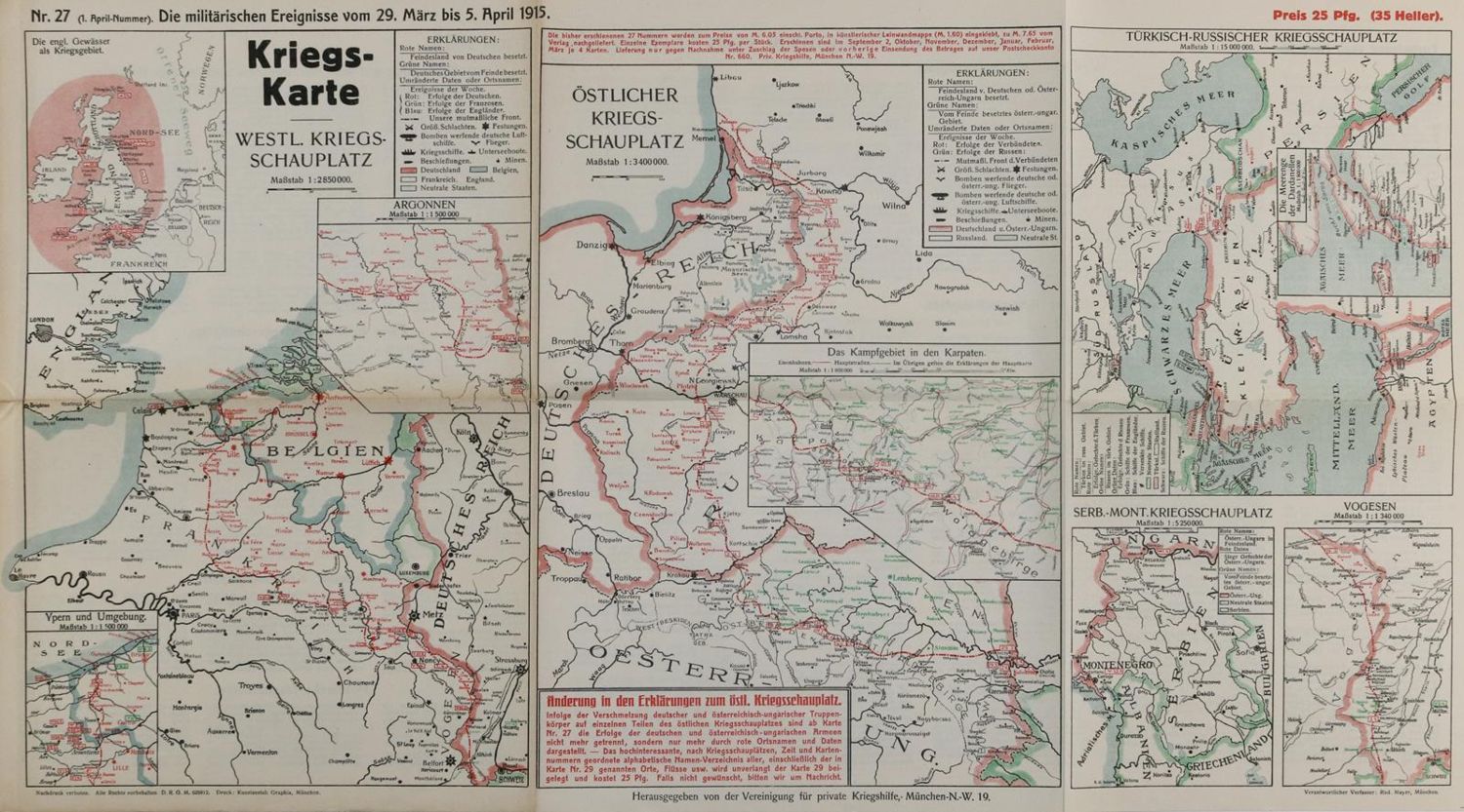 Große Abbildung Nr.1: 135-2748 Kriegskarten.: (Varia, Militaria)