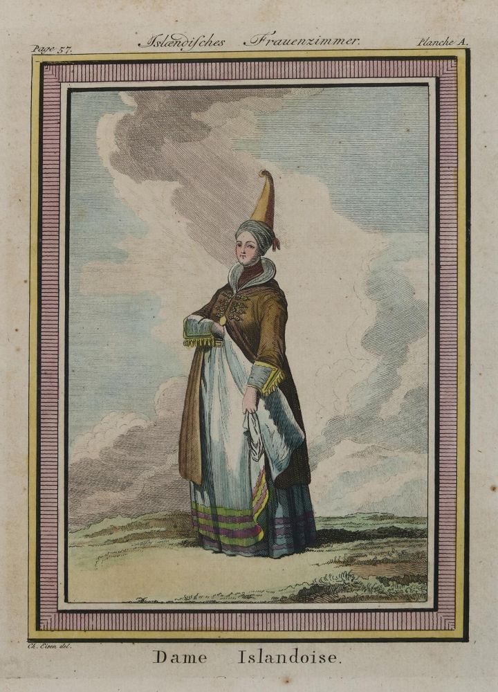 Große Abbildung Nr.21: 135-2755 Isländische Trachten.: (Varia, Mode und Trachten)