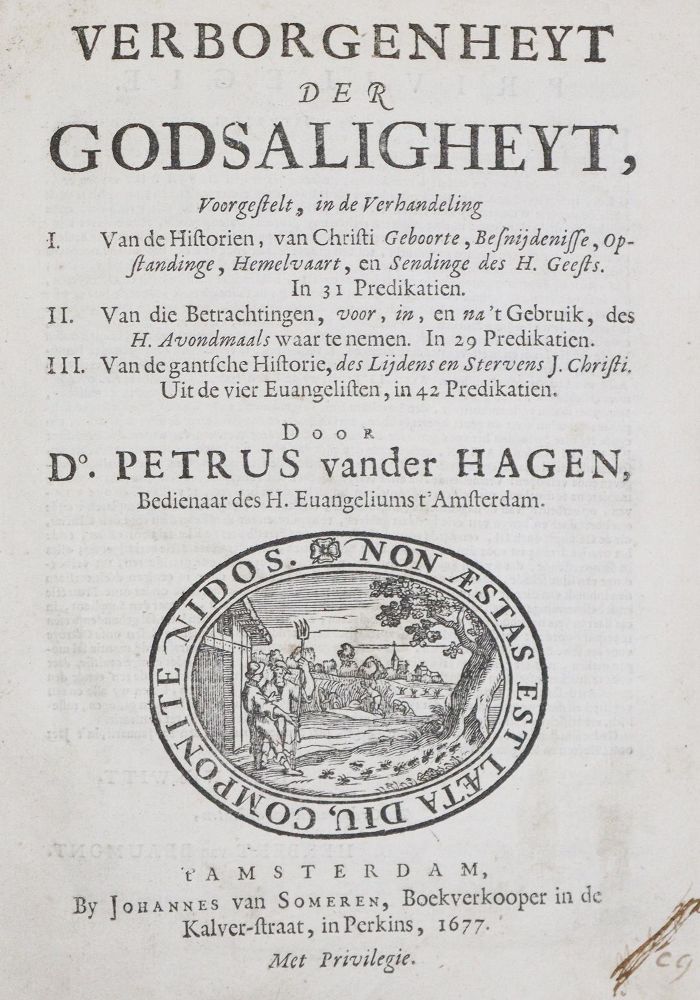 Große Abbildung Nr.1: 135-278 Hagen,P.v.d.: (Alte Drucke, Handschriften und Theologie)