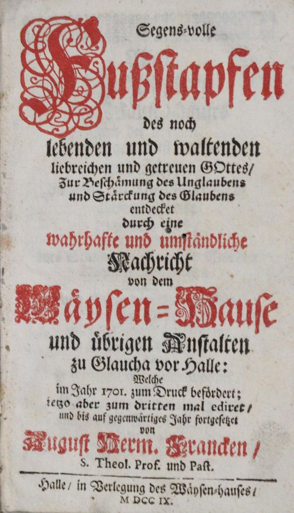Große Abbildung Nr.1: 135-280 Francke,A.H.: (Hallesches Waisenhaus)