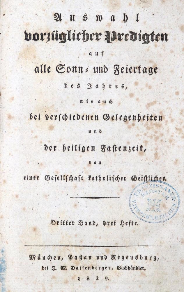 Große Abbildung Nr.1: 135-29 Auswahl: (Alte Drucke, Handschriften und Theologie)