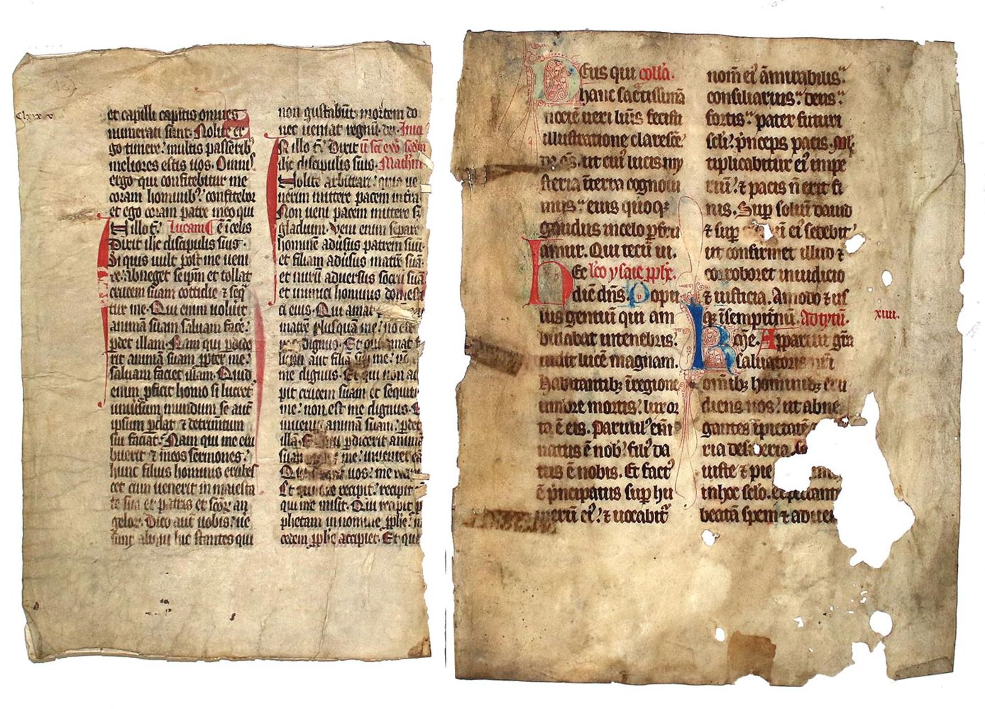Große Abbildung Nr.1: 135-290 Einbandmakulatur.: (Handschriften)