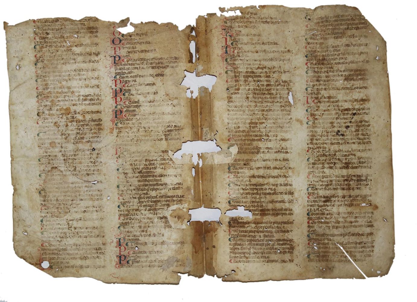 Große Abbildung Nr.1: 135-291 Einbandmakulatur.: (Handschriften)