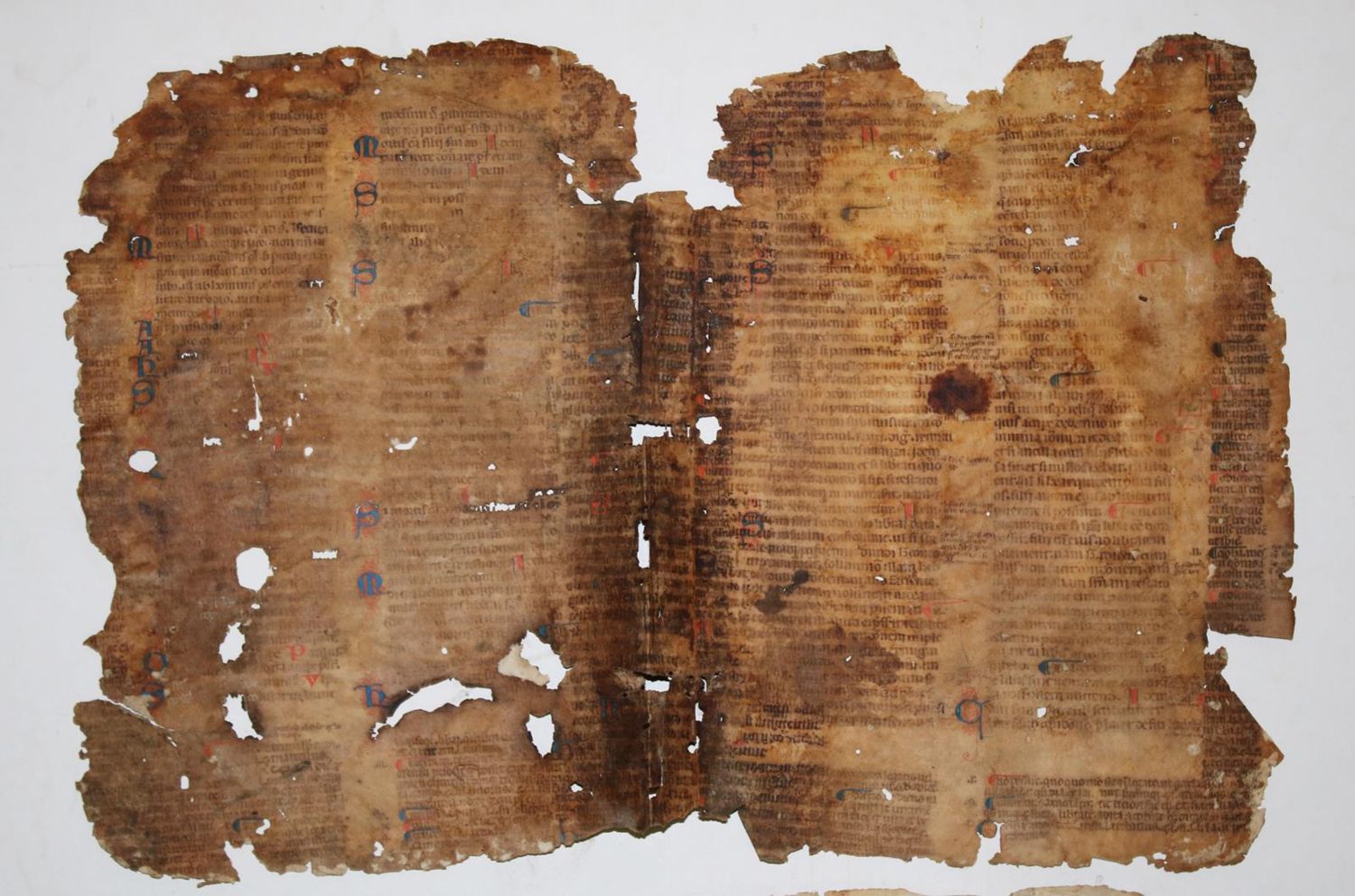 Große Abbildung Nr.2: 135-291 Einbandmakulatur.: (Handschriften)