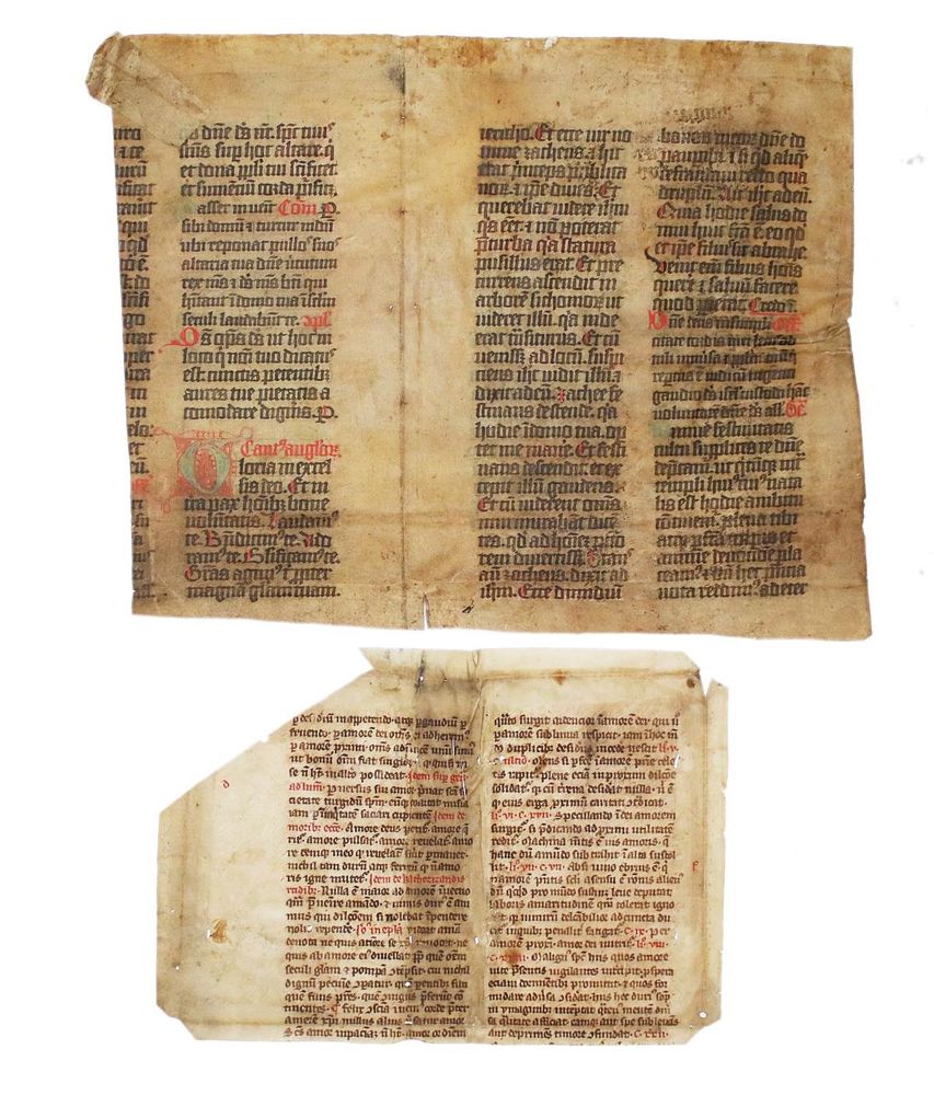 Große Abbildung Nr.1: 135-292 Einbandmakulatur.: (Handschriften)