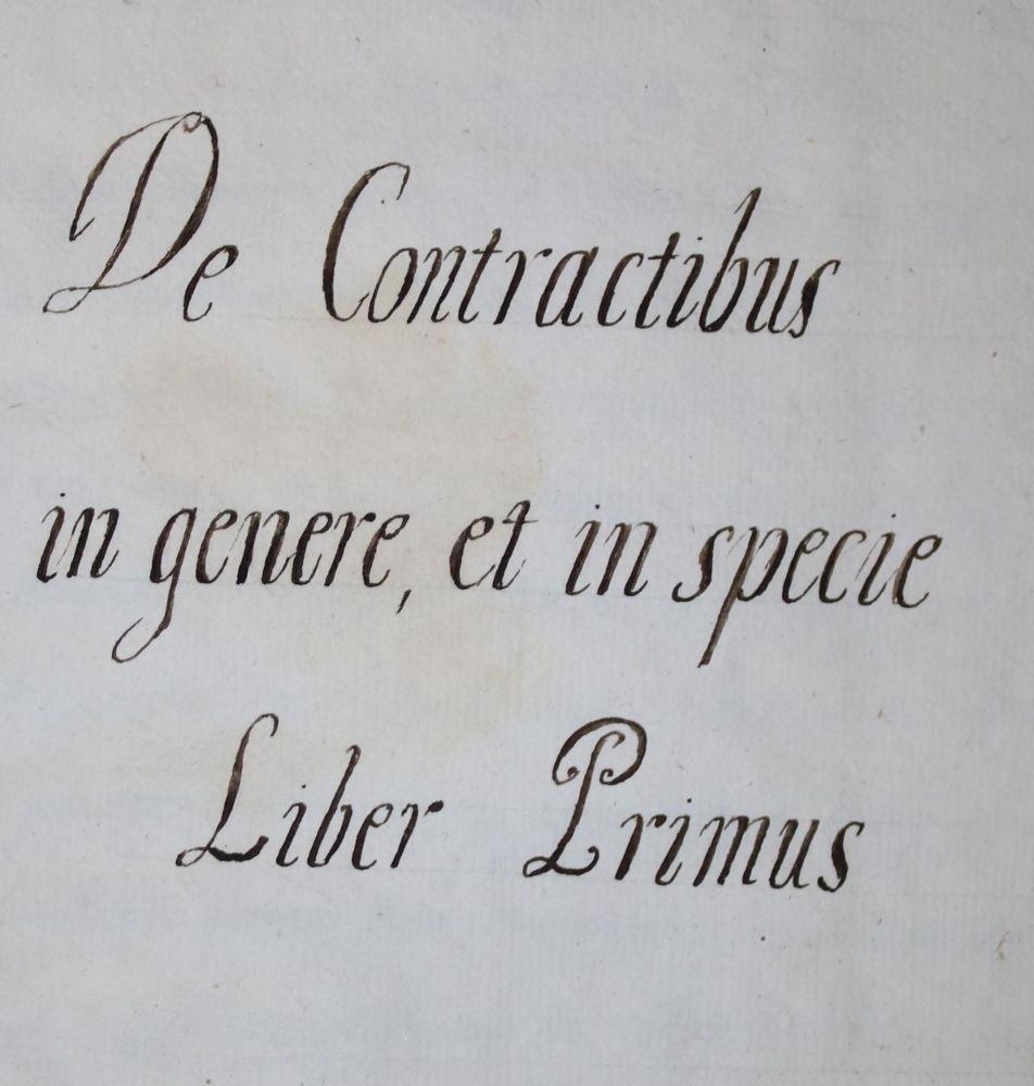 Große Abbildung Nr.1: 135-296 De Contractibus: (Handschriften, Juridica und Kriminologie)