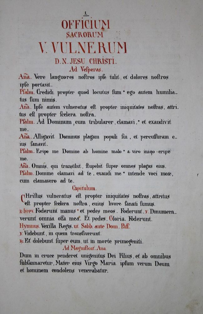 Große Abbildung Nr.1: 135-303 Officium sacrorum: (Handschriften)