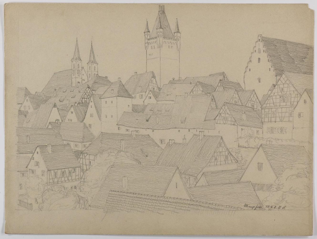Große Abbildung Nr.2: 135-3194 Schlippe, Joseph: (Deutschland, Wimpfen am Neckar)