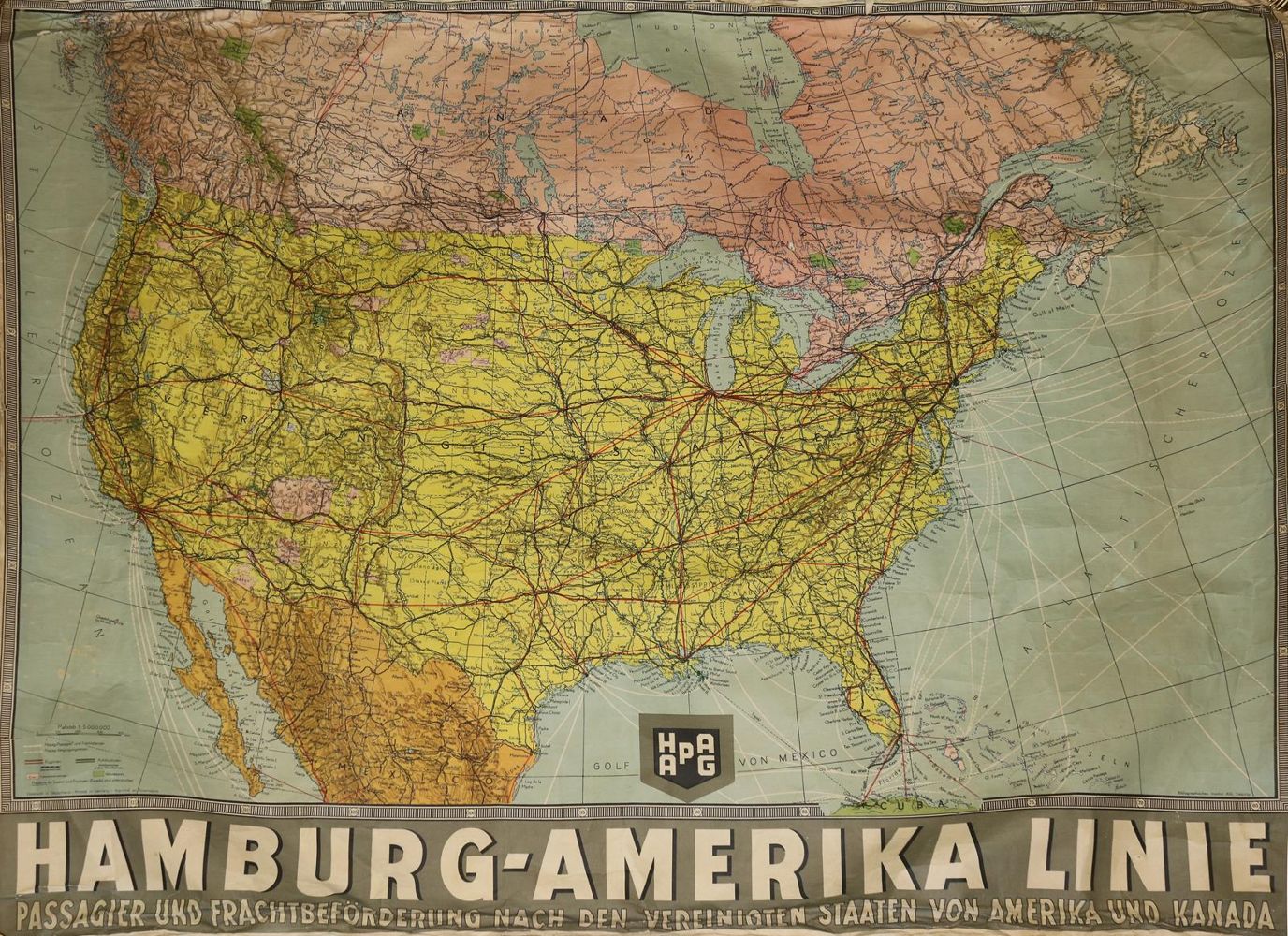 Große Abbildung Nr.1: 135-3216 HAPAG.: (Ausland, Amerika)