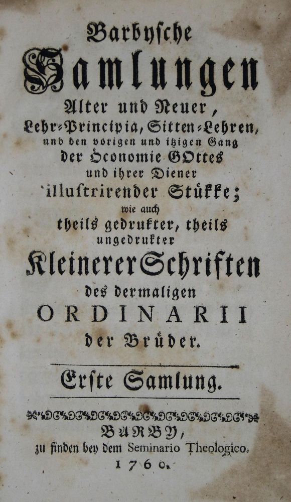 Große Abbildung Nr.1: 135-327 (Zinzendorf,N.L.v.).: (Herrnhuter)