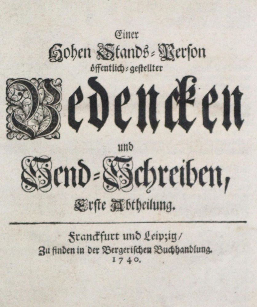 Große Abbildung Nr.1: 135-328 (Zinzendorf,N.L.v.).: (Herrnhuter)